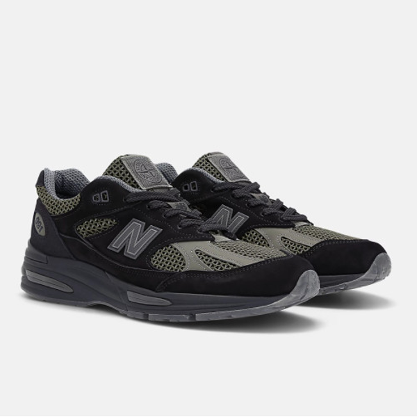 뉴발란스 X STONE 991V2 메이드 인 UK 블랙 올리브 나이트