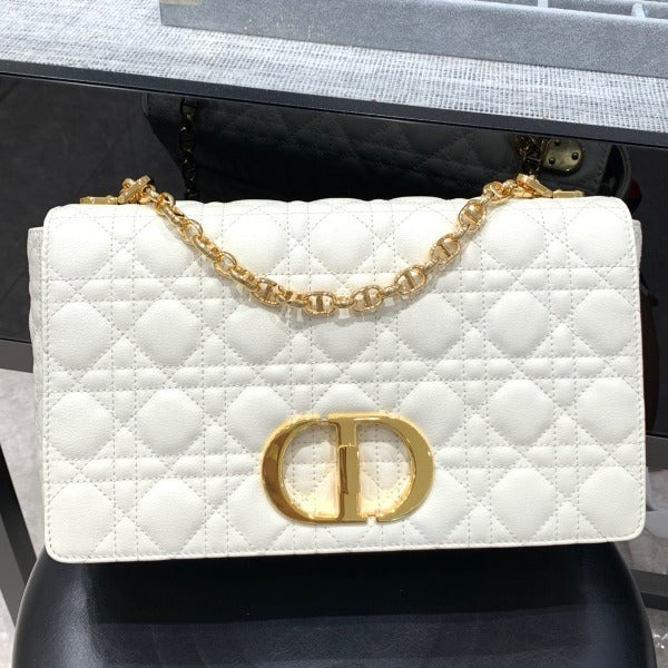 디올 카로백 라지 28cm 화이트