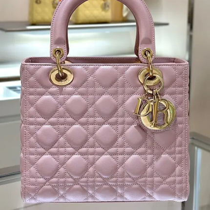 디올 레이디백 미디움 24CM 퍼플